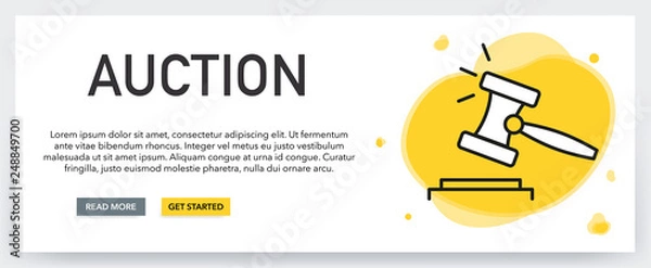 Obraz AUCTION BANNER CONCEPT