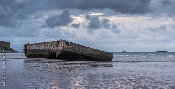 Obraz Gold Beach, Arromanches, Normandy