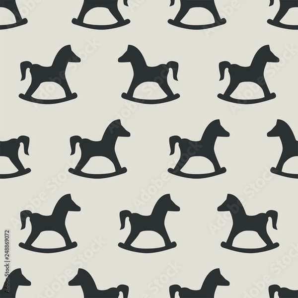 Fototapeta seamless horse pattern