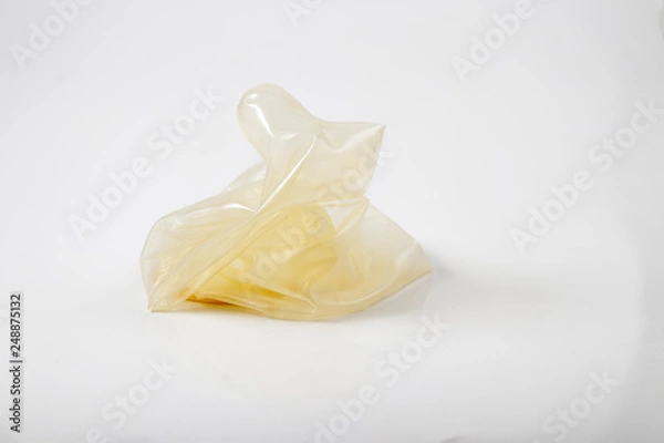 Fototapeta condom in white background