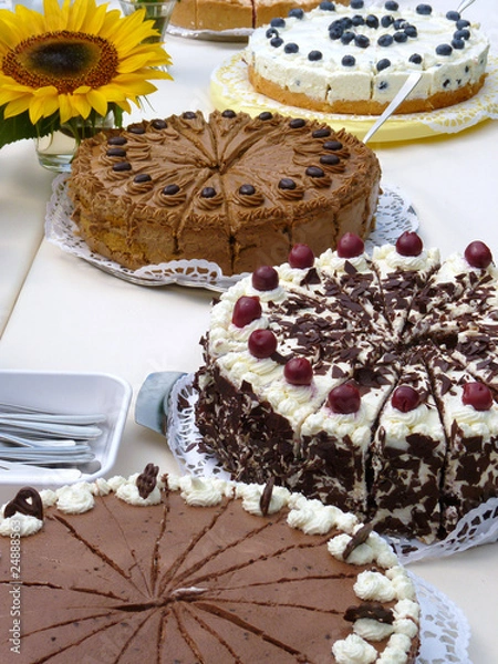 Obraz Bufet z ciastami