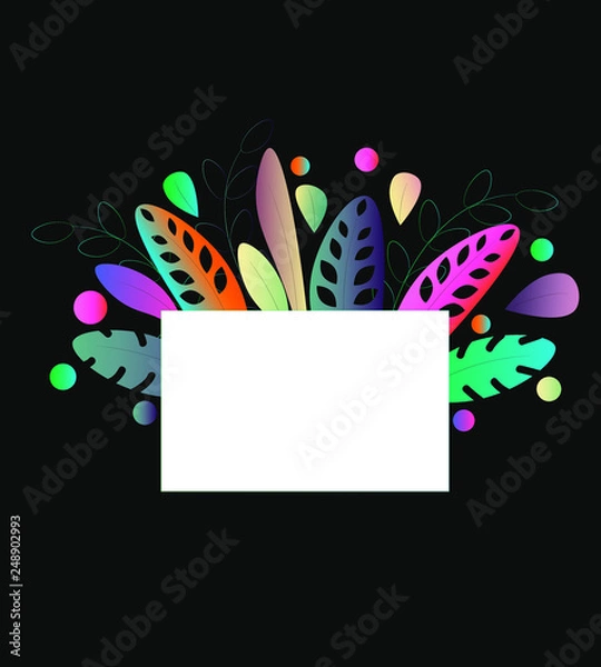 Obraz background with flowers for text