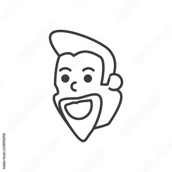 Obraz head man avatar character