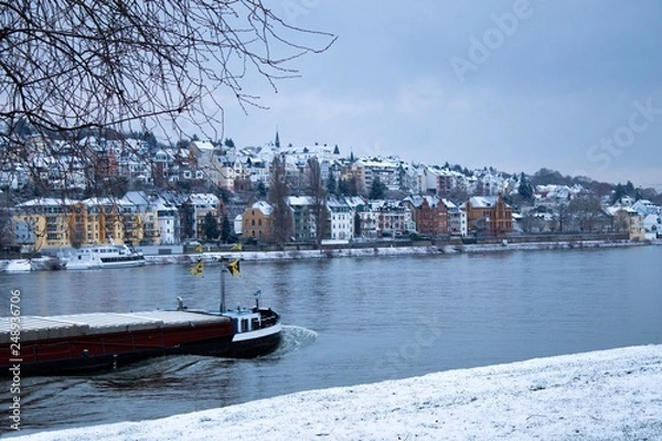 Obraz Ship at the Rhine