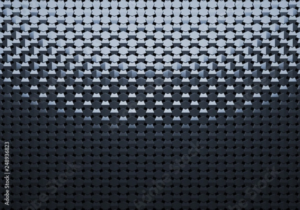 Obraz Black Metal Grill. Abstract Metallic Pattern Background