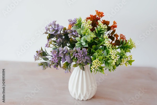 Obraz bouquet in a vase light background