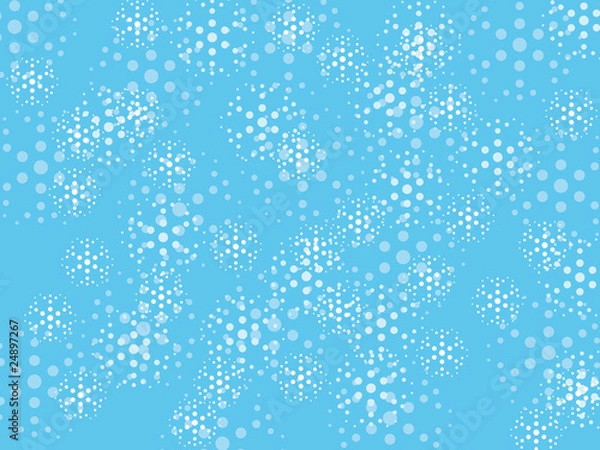 Obraz Snowflakes blue