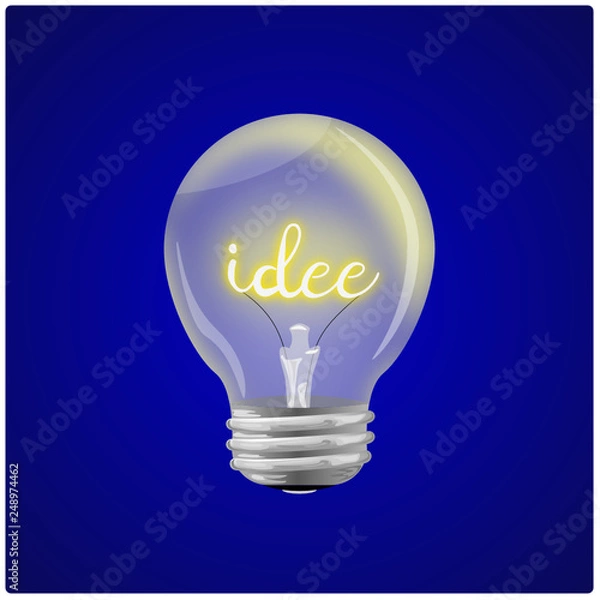 Fototapeta Idee Glühlampe