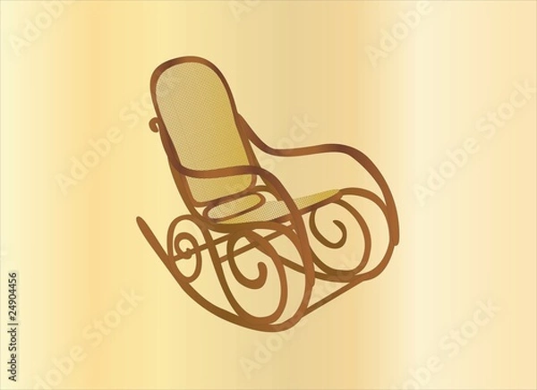 Obraz rocking chair