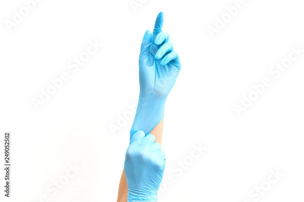 Obraz Doctor hand gloves