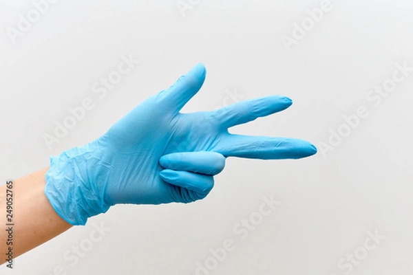 Obraz Doctor hand gloves