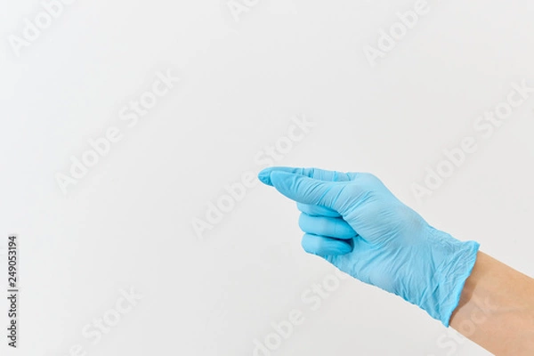 Obraz Doctor hand gloves