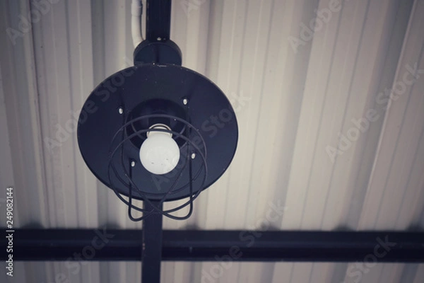 Obraz black decorative lights lamp