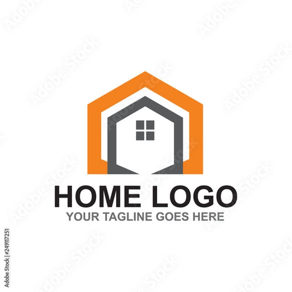 Obraz Home logo design vector template