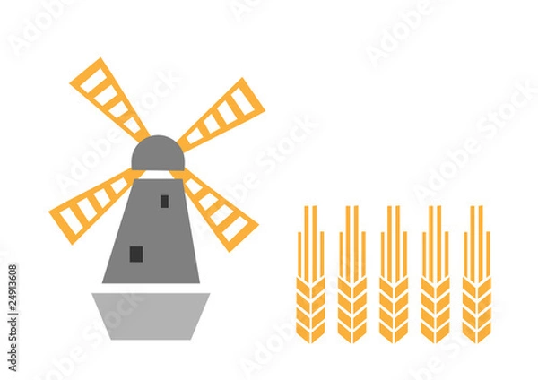 Obraz windmill and ear