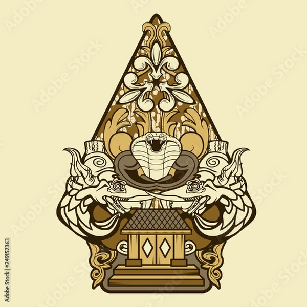 Obraz Gunungan Puppet Wayang