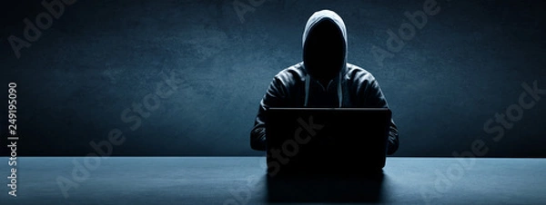 Obraz Haker - cyberprzestępczość