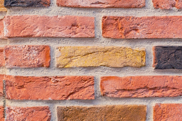 Obraz old brick wall texture pattern for building background