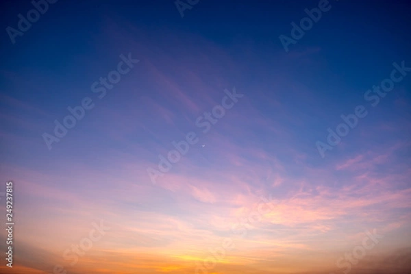 Obraz clouds sky sunset colorful
