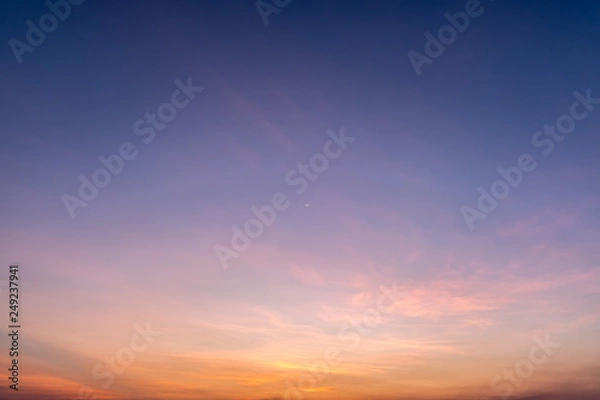 Obraz clouds sky sunset colorful