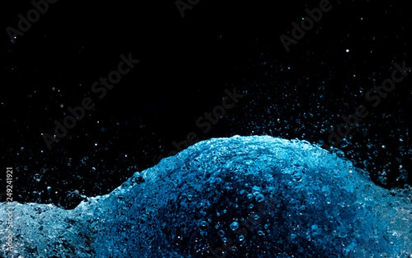 Fototapeta blue water splash.