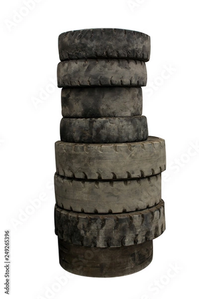 Obraz Wheel hub the forklift