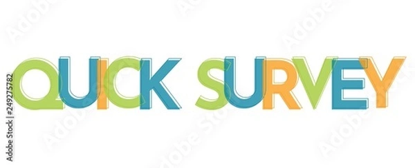 Fototapeta Quick Survey word concept