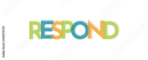 Fototapeta Respond word concept