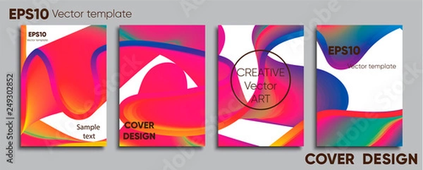 Obraz Creative colored cover. Cover design. Cool background.