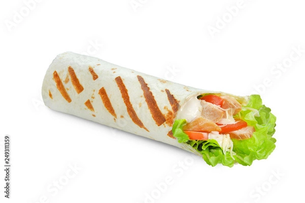 Obraz mini shawarma isolated