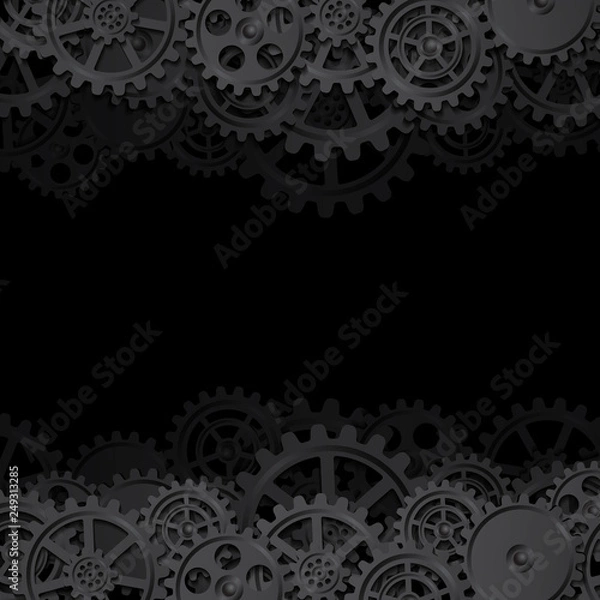 Obraz black gears 03ac