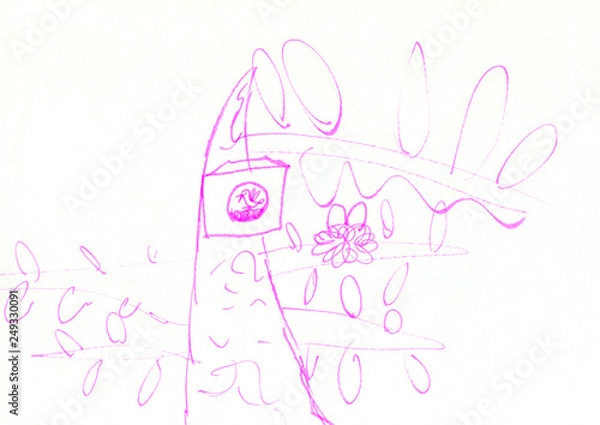 Fototapeta The Child's drawing