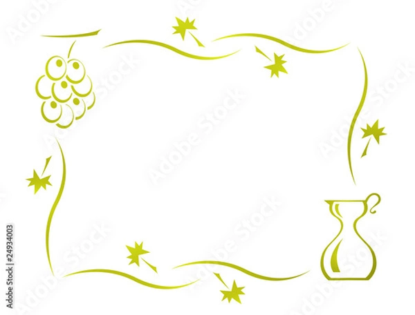 Fototapeta uva vino bianco