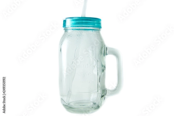 Fototapeta Empty drink jar