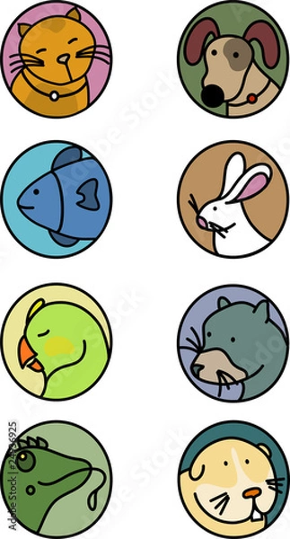 Obraz Pet icons