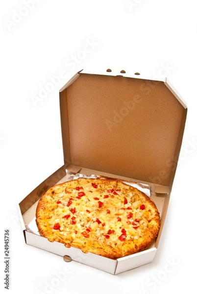 Fototapeta Boxed pizza