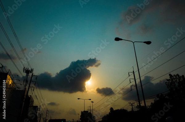 Obraz street view while driving