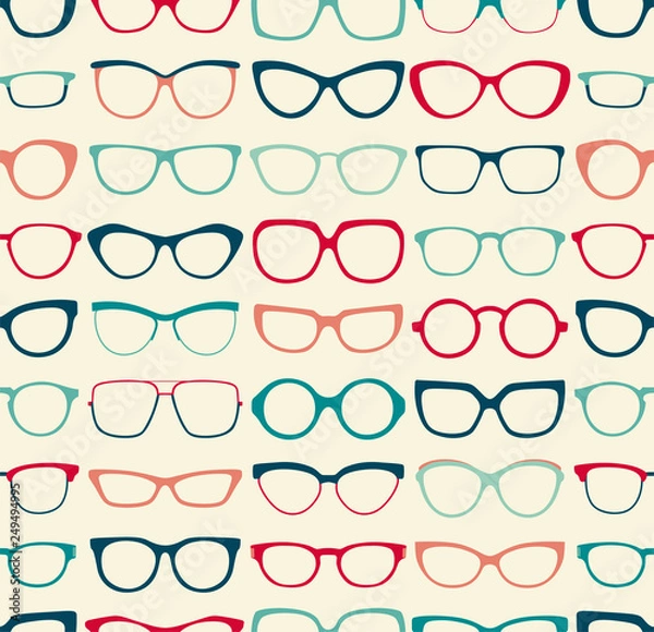 Fototapeta seamless sunglasses pattern - Vector