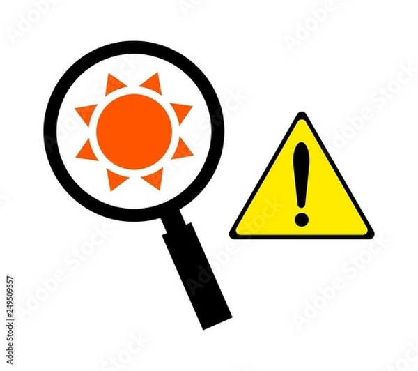 Fototapeta ルーペの危険な使い方