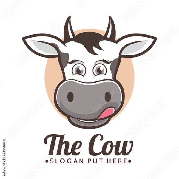 Obraz Cute Cow CArtoon