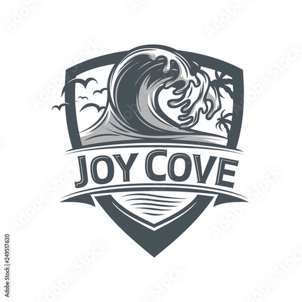 Obraz Wave Badge logo