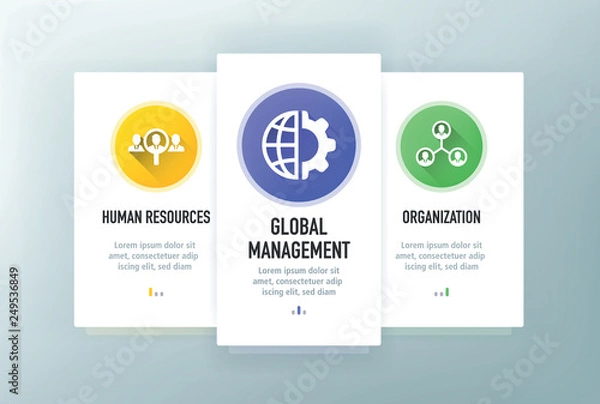 Obraz BUSINESS MANAGEMENT ICON CONCEPT