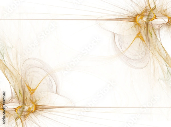 Obraz border/business graphic - golden smoke