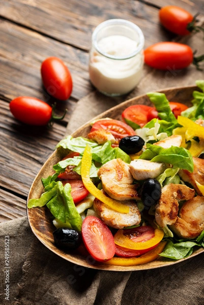 Fototapeta Healthy fresh salad