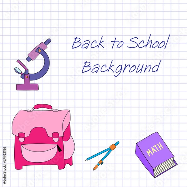 Obraz back to school background