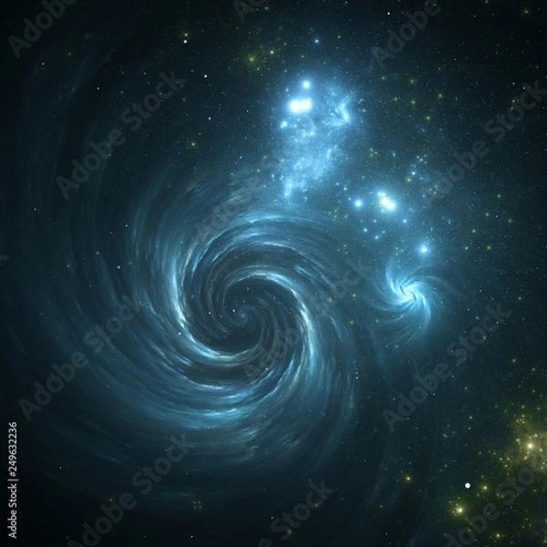 Fototapeta Abstract fractal background, computer-generated illustration.