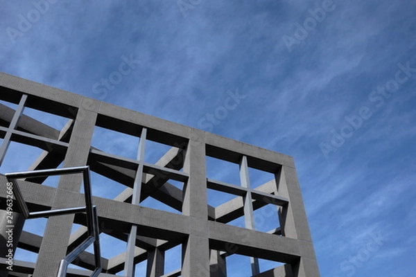 Fototapeta 日本　美術館の格子模様