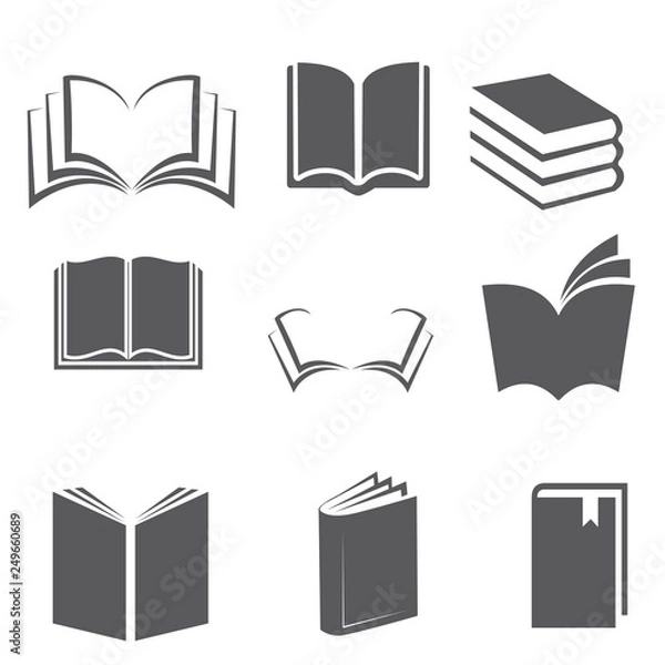 Fototapeta Book icon set