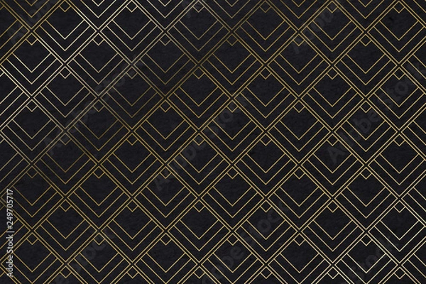 Obraz Art deco pattern background with diamond shape - Illustration