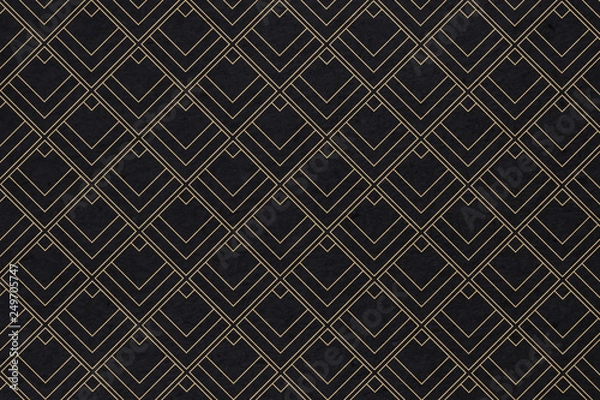 Obraz Art deco pattern background with diamond shape - Illustration